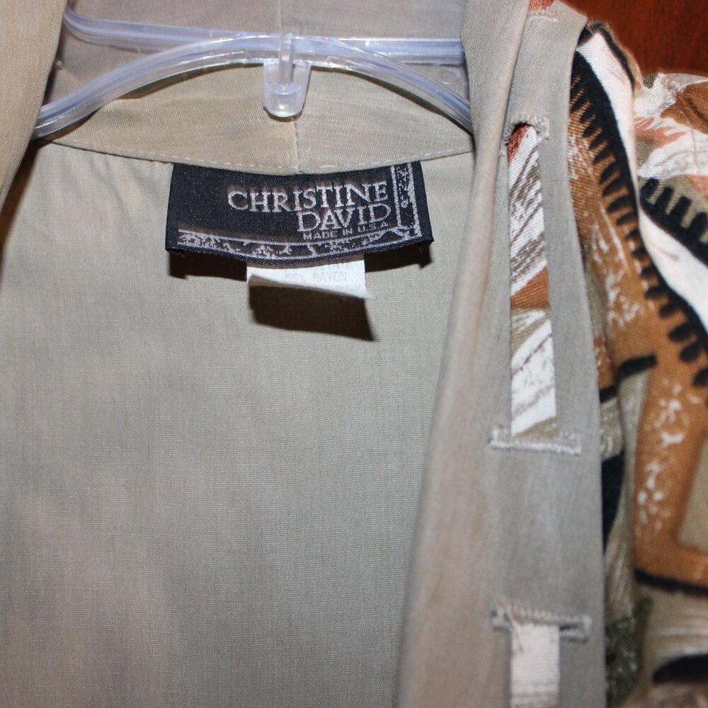 Vintage Christine David Jacket Blazer Size Large Made in USA - Picture 5 of 5